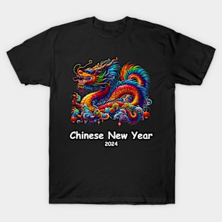 Chinese New Year 2024 colorful Year Of The Dragon T-Shirt